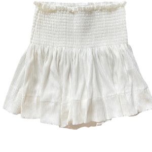 QUEEN OF SPARKLES White Pleated Shorts
